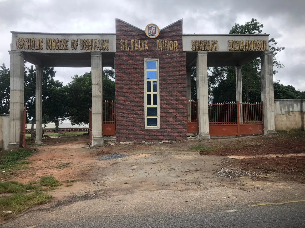 The main gate at St. Felix Seminary