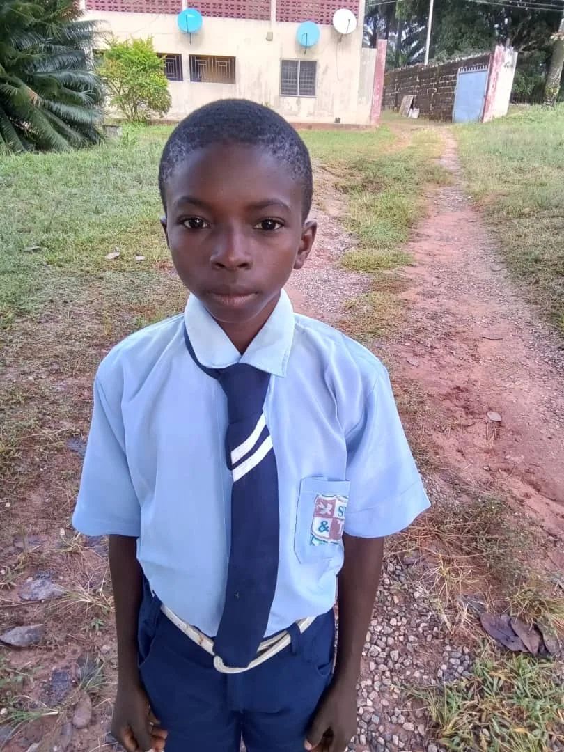 Samson, a sponsored Edu Aid student